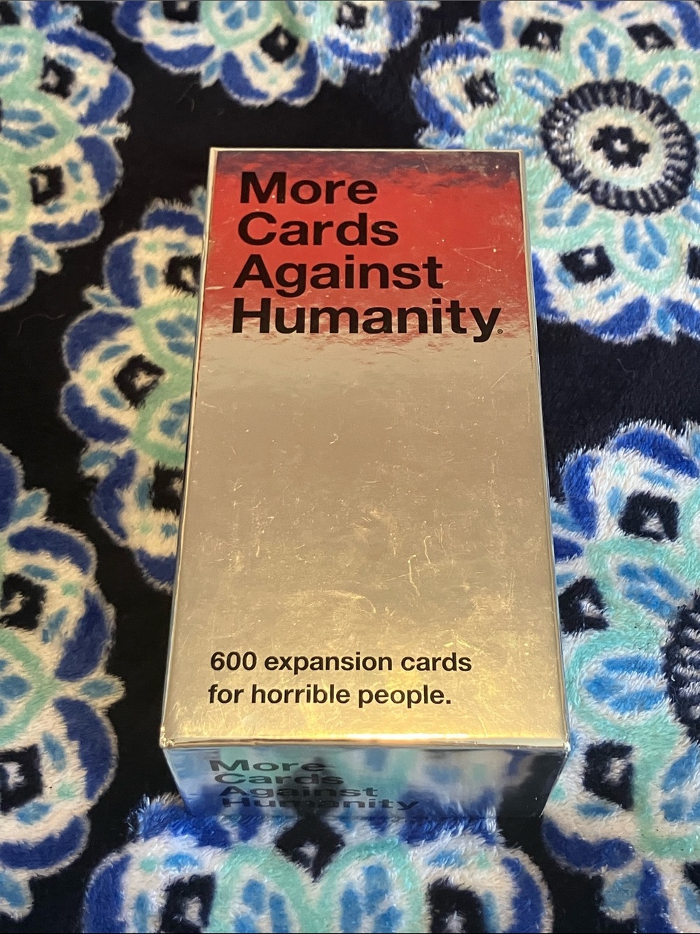 More Cards Against Humanity Expansion - Silver Box with Red Accent